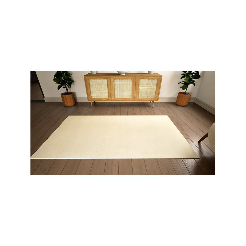 Striped Wool Hand Knotted Area Rug, 1.50m x 0.90m