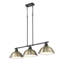 Luminaire suspendu linéaire 3 lumières Laramy-107150103-107150106