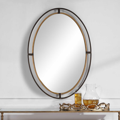 Miroir ouvert pour commode double