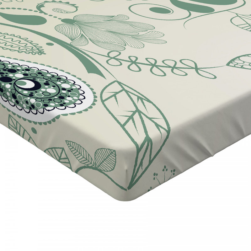 Microfiber Floral Fitted Sheet, Queen Fitted Sheet