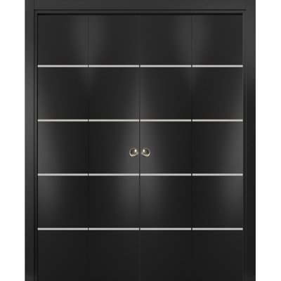 Solid Manufactured Wood Panelled Wood Finish Barn Door