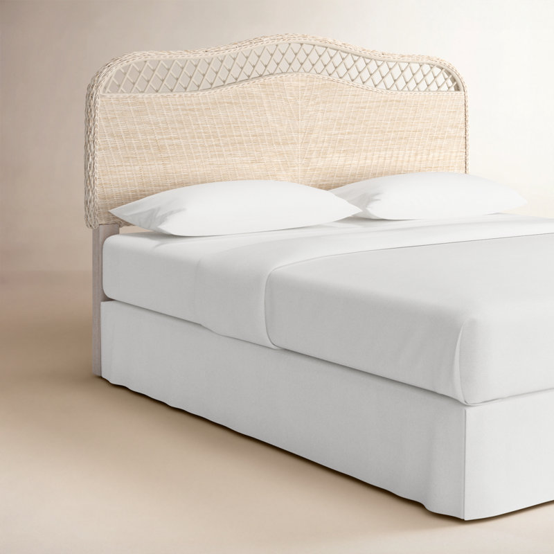 Almus Headboard, King, White Washed