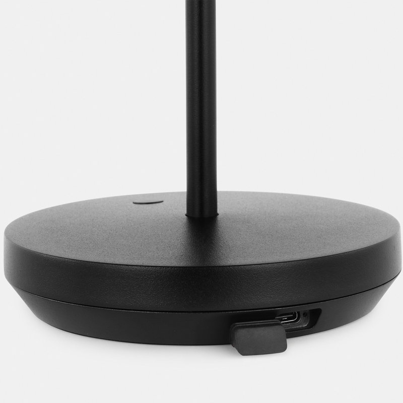 Tepa Short Accent Rechargeable Table Lamp, Black