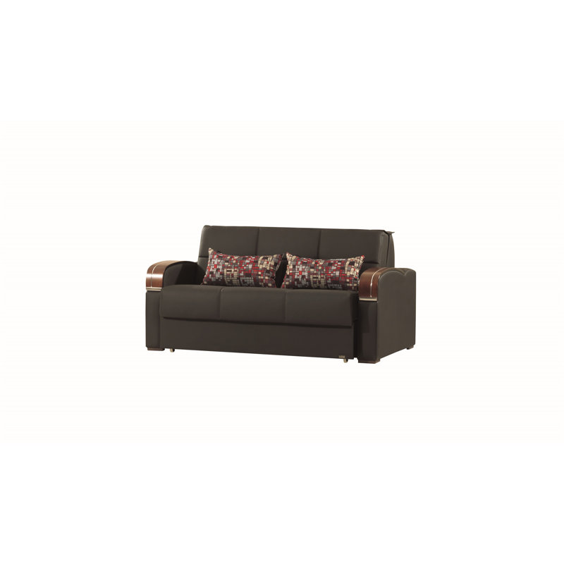 Causeuse convertible avec rangement Primenest, Noir