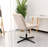 Fabric Upholstered Vanity Home Chair without Wheels and Arms for Computer Tasks