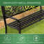 Marlowes Metal Outdoor Bench-1745240994