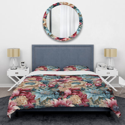 Ensemble de housse de couette Vintage Pastel Harmonous Paisley Dreams II - Floral
