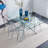 Jophiel 6 - Person Four Leg Base Dining Set-1467552243