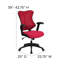 High Back Designer Mesh Executive Swivel Ergonomic Office Chair with Adjustable Arms-1345098424