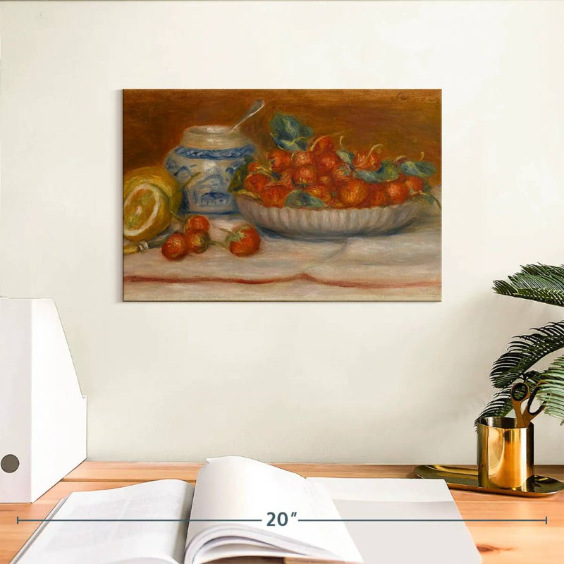 Yarlin Strawberries 1905, 8" H x 12" W