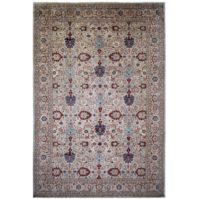 Tapis chameau noué à la main de haute qualité