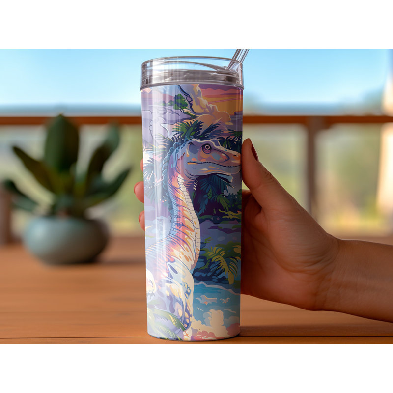 Choose Handmade Tumblers 591ml Vacuum Insulated Stainless Steel (18/8) Travel Tumbler with Straw