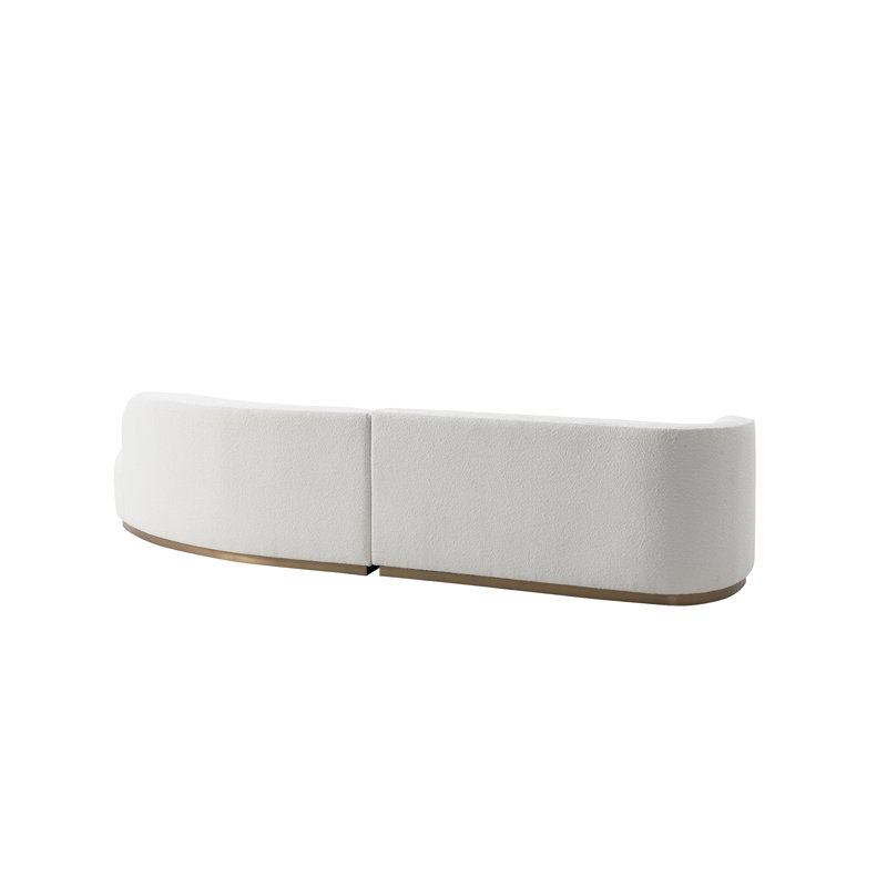 Zeonna Upholstered 134'' Sofa