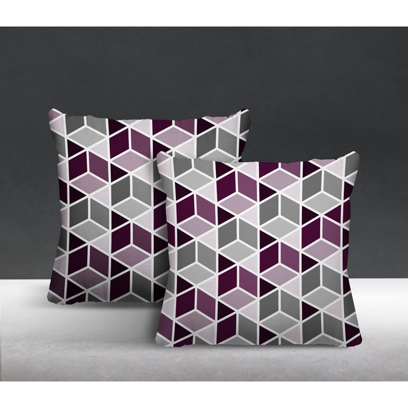  Coussin intérieur / extérieur, L 17 po x H 17 po, Mauve