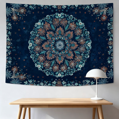 Tapisserie florale Mandala