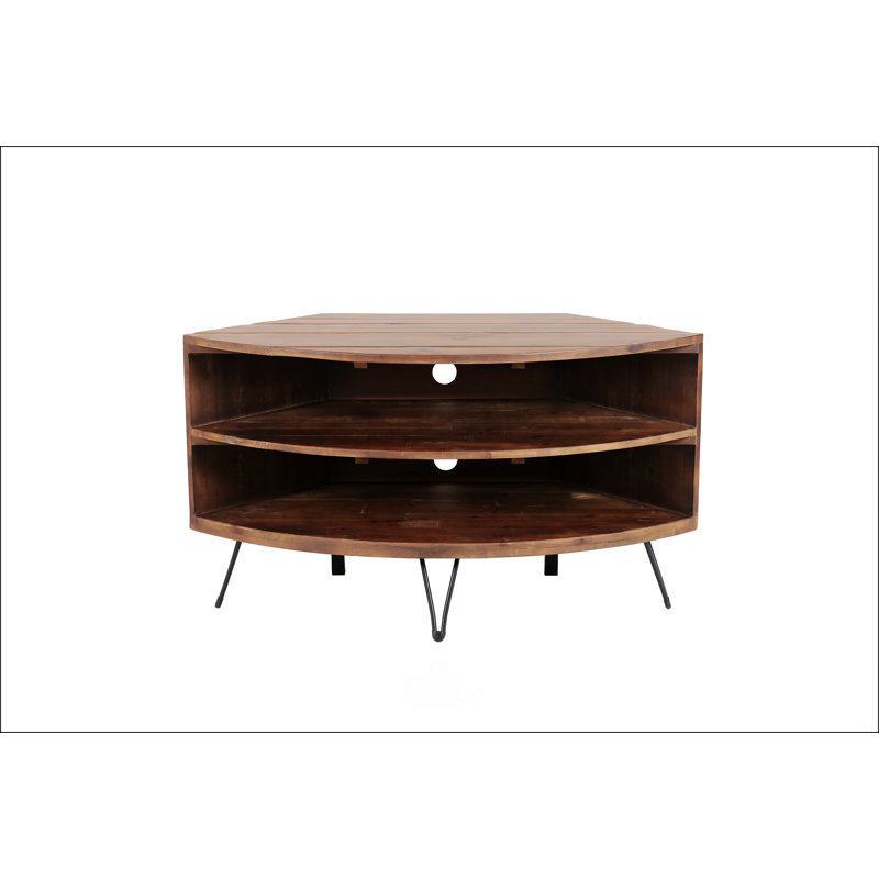 Table de coin en bois récupéré