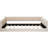 Beige Velvet Full Xl Daybed With Side Storage - Chic And Functional For Guest Rooms No Box Spring Needed, Effortless Assembly Upholstered In Modern Practical Bedroom, Room Spring, Easy To Assemble