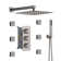 Revitalize 12 Inch Luxury Thermostatic Complete Shower System with Rough-in Valve
