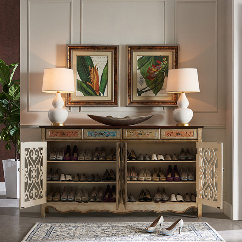 Armoire à chaussures luxueuse de style européen