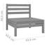 Ensemble modulaire de patio carré en pin de 25 po de large Finthcliffe-1271736588