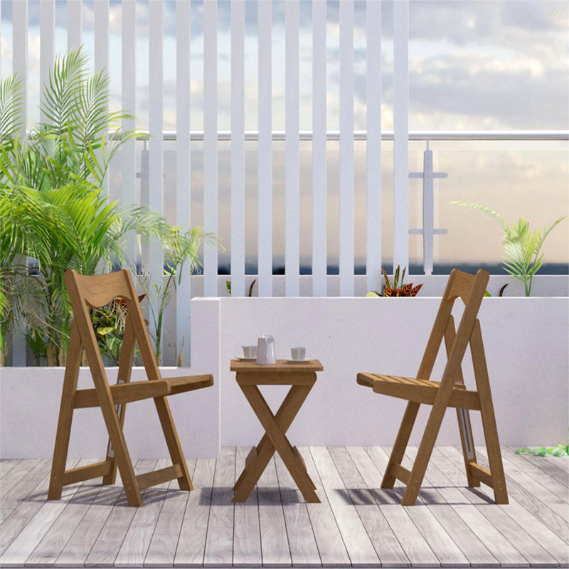 Ensemble de bistro et de table rectangulaire pliable avec ensemble de chaises et table rectangulaire