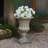 Outdoor Garden Urn Planter, Gray-1602858247