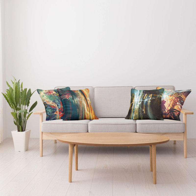 Ensemble de housse de coussin 4 pièces, 16" x 16"