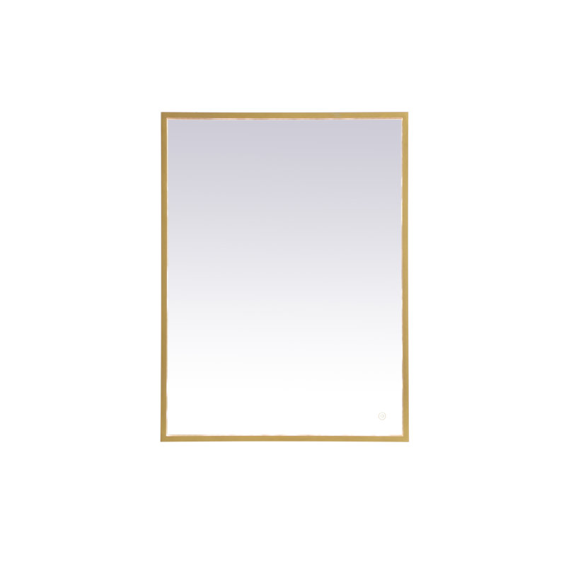 Miroir Piche, 27 po x 36 po, Laiton