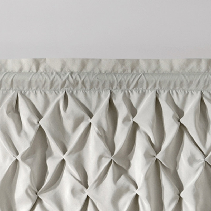 Cantonnière moderne avec passe-tringle, Taupe