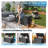 120 Gallon Outdoor Metal Deck Box with Waterproof Oxford Liner, Lockable Steel Patio Storage Chest for Cushions & Tools -125986128