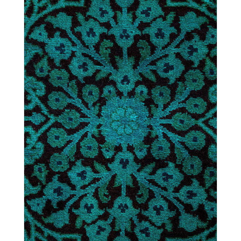 Fine Vibrance One-of-a-Kind 4' 2" X 11' 10" Hand Knotted Area Rug