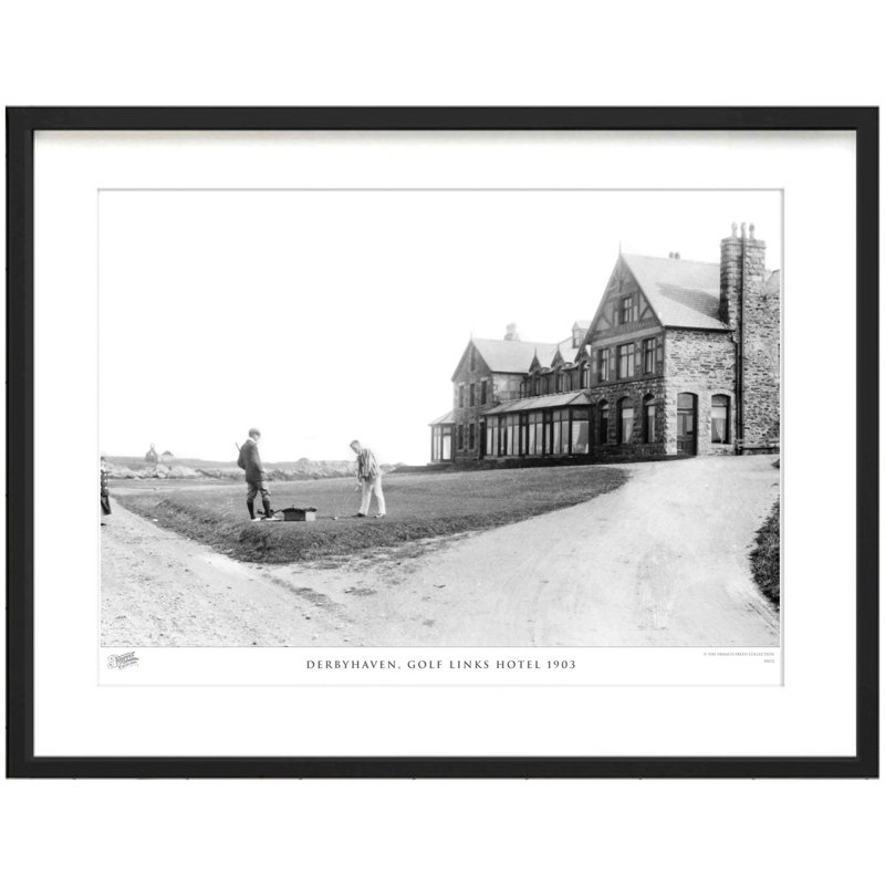 Derbyhaven, Golf Links Hotel 1903 by Francis Frith - Single Picture Frame Print, 45cm H x 60cm W x 2.3cm D