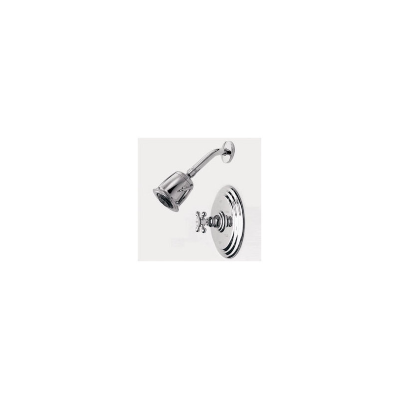 Astor Balanced Pressure Shower Trim Set with Shower Head, French Gold - PVD