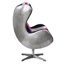 Fauteuil ballon pivotant en polyester de 33 po de large d'Amman