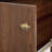Queen Size Murphy Bed, Pine Wood Cabinet Bed With Power Station And Rattan Decoration Panel,Walnut-1013607244