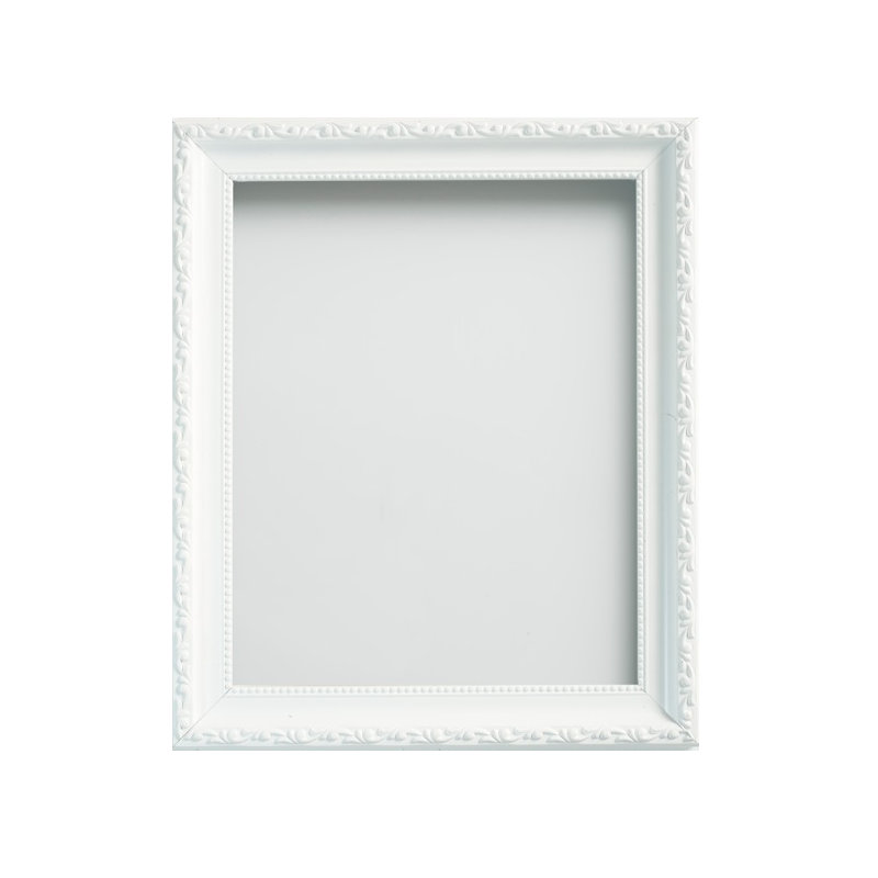 Brompton Wood Bevelled Picture Frame, 9" x 7", White