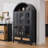 75" Tall Arched Storage Display Cabinet-1887287335