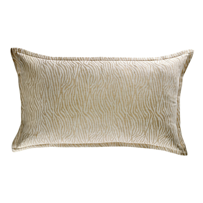 Paradise Pillow Wheat Cotton and Linen, Rectangle 20"H x 36"W