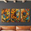 Floral Study Series CLX III - Ensemble de toiles tendues avec châssis Premium - Prêt à être accroché-1147265702