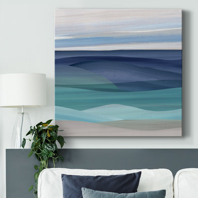 «Blue Valley II», toile tendue avec châssis