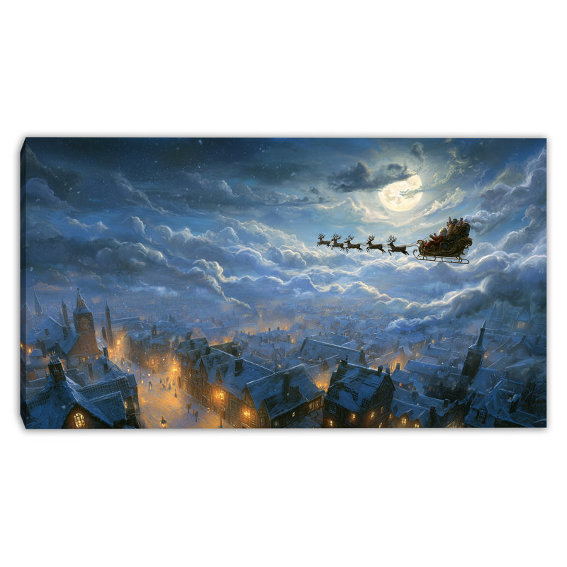 Art mural sur toile Santa, 20 po x 36 po