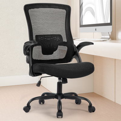 Neeya Ergonomic Home Ofiice Mesh Chair Computer Chair with Flip-Up Arms