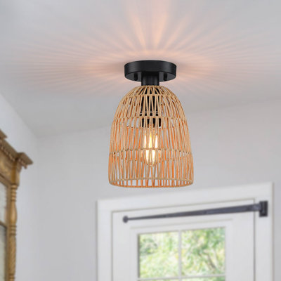Yingst Wood Semi Flush Mount