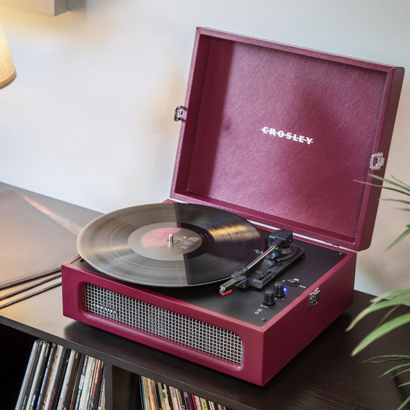 Voyager Turntable, Burgundy