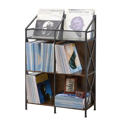 9 Grids Vinyl Record Storage Holder Rack by 17 Stories