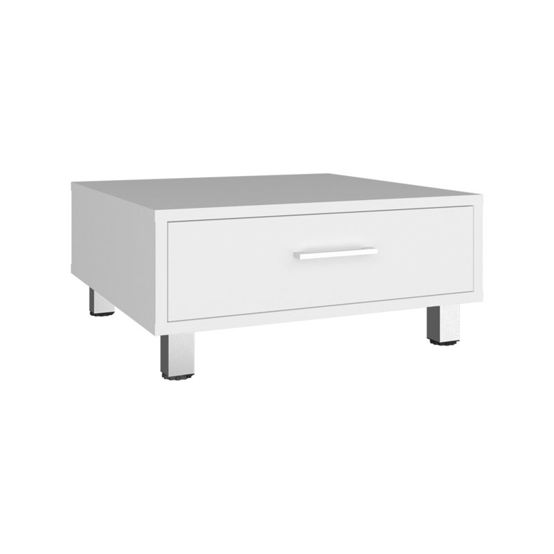 Table basse et centre de table moderne avec tiroir de rangement simple et 4 pieds stables, organisation pratique du salon et option de décoration