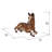 Laying Down Horse Colt Statue