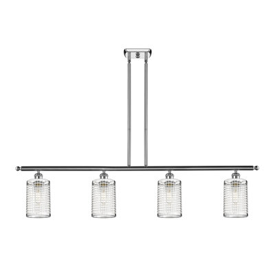 Luminaire suspendu cylindrique à 4 lumières Peraza