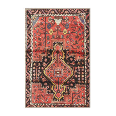 Tapis traditionnel rouge / noir Loc