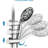 5 Inch Rain Shower & 7-Spray Handheld With 26" Slide, Easy Installation, Angle-Adjustable, Nozzles, Stable 1.8Gpm Flow, Manual Control Bathroom : Showerhead And Adjustable, Dual Flow 1.8Gpm, No Wall-127233181